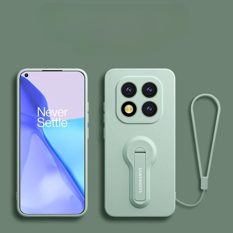 Invisible Bracket Stand Holder Case For Xiaomi Redmi Note 14 Pro Plus Note14Pro+ 5G Liquid Silicone Soft Shell Back Cover Capa image 2