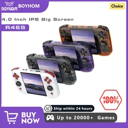 BOYHOM R46S Console per videogiochi portatile retrò sistema Linux schermo IPS da 4.0 pollici lettore Video portatile portatile miglior regalo per bambini