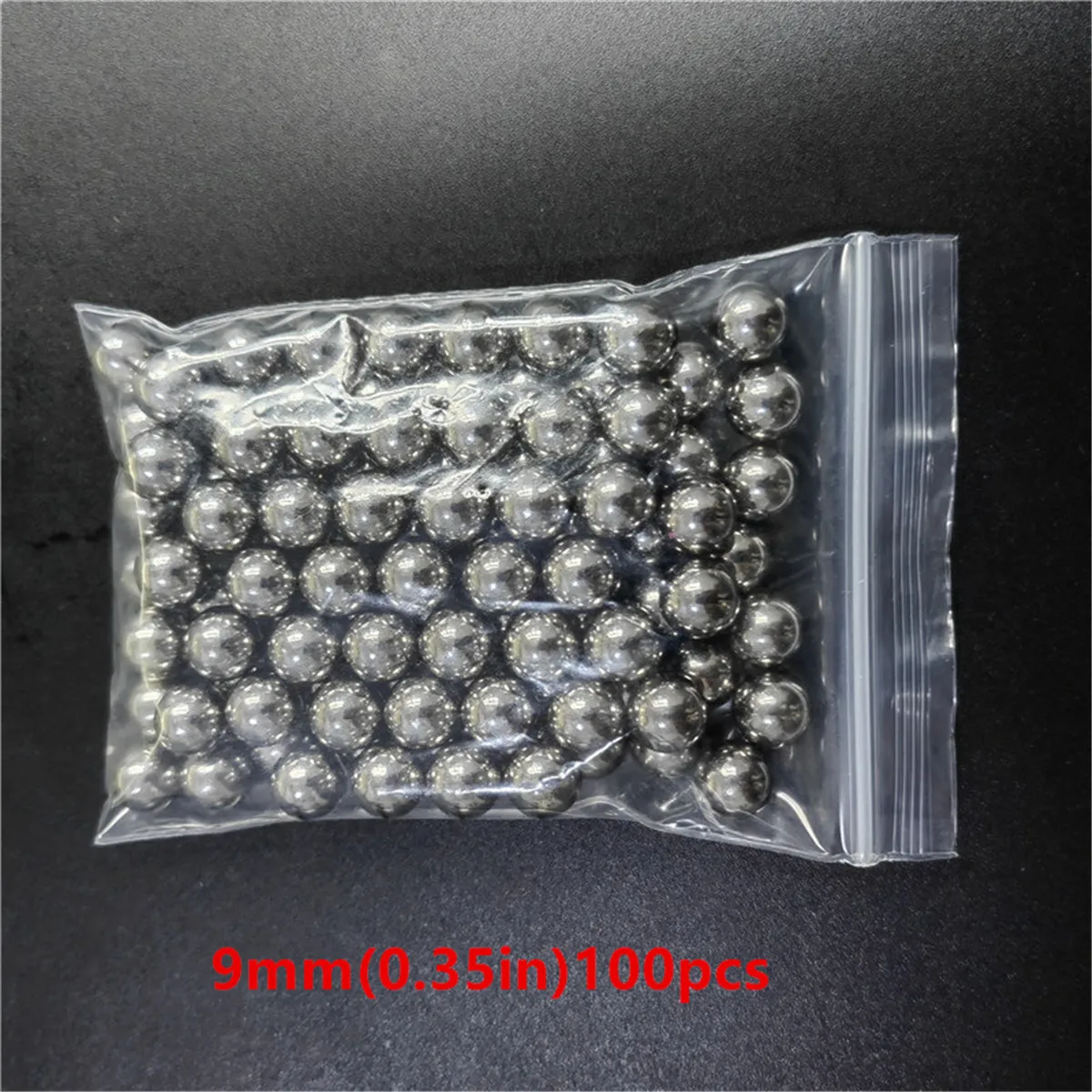 100pcs1set 9mm/0.35in 9.5mm/0.37in 10mm/0.39in 11mm/0.43in High Carbon Steel Ball Slingshot Hunting Shooting Ball Accessories