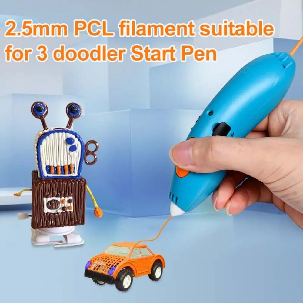 

Низкотемпературный филамент PCL для 3D-ручки, сменные картриджи для 3D-ручки, 22/32 цвета, 2.5 мм, для 3D-печати