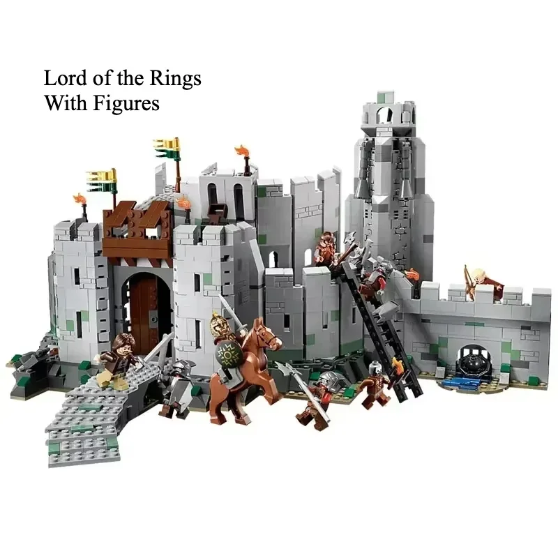 1368Pcs Block Lord of the Rings Figures Blocks The Battle Of Helms Deep Model Action Figure DIY Toys For Children Education Gift