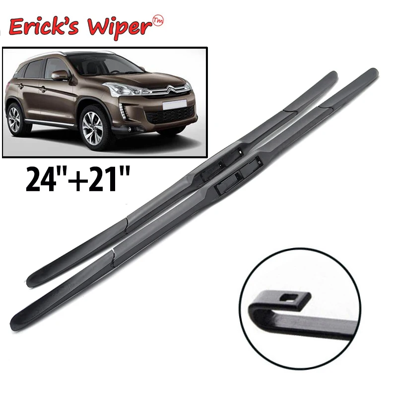 Erick's Wiper Front Hybrid Wiper Blades For Citroen C4 Aircross 2012 - 2017 Windshield Windscreen Window Rain Brushes 24