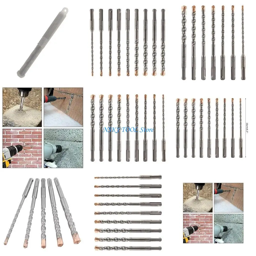 

L8RC 8pcs Drill Set с поперечным краем для каменного бетонного бурения