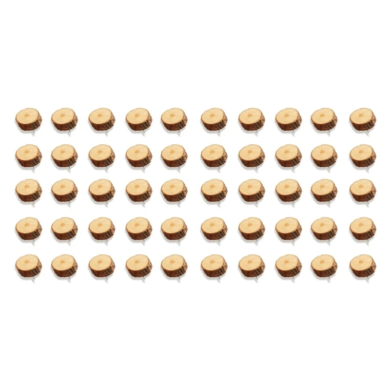 20/40/60 Pcs Pine Chip Push Pins Thumb Tacks Poster Pins for Cork Board Posters