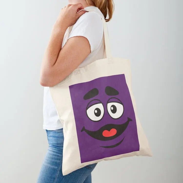

Grimace face Tote Bag Women's beach bags personalized tote Candy bags sac pour femme