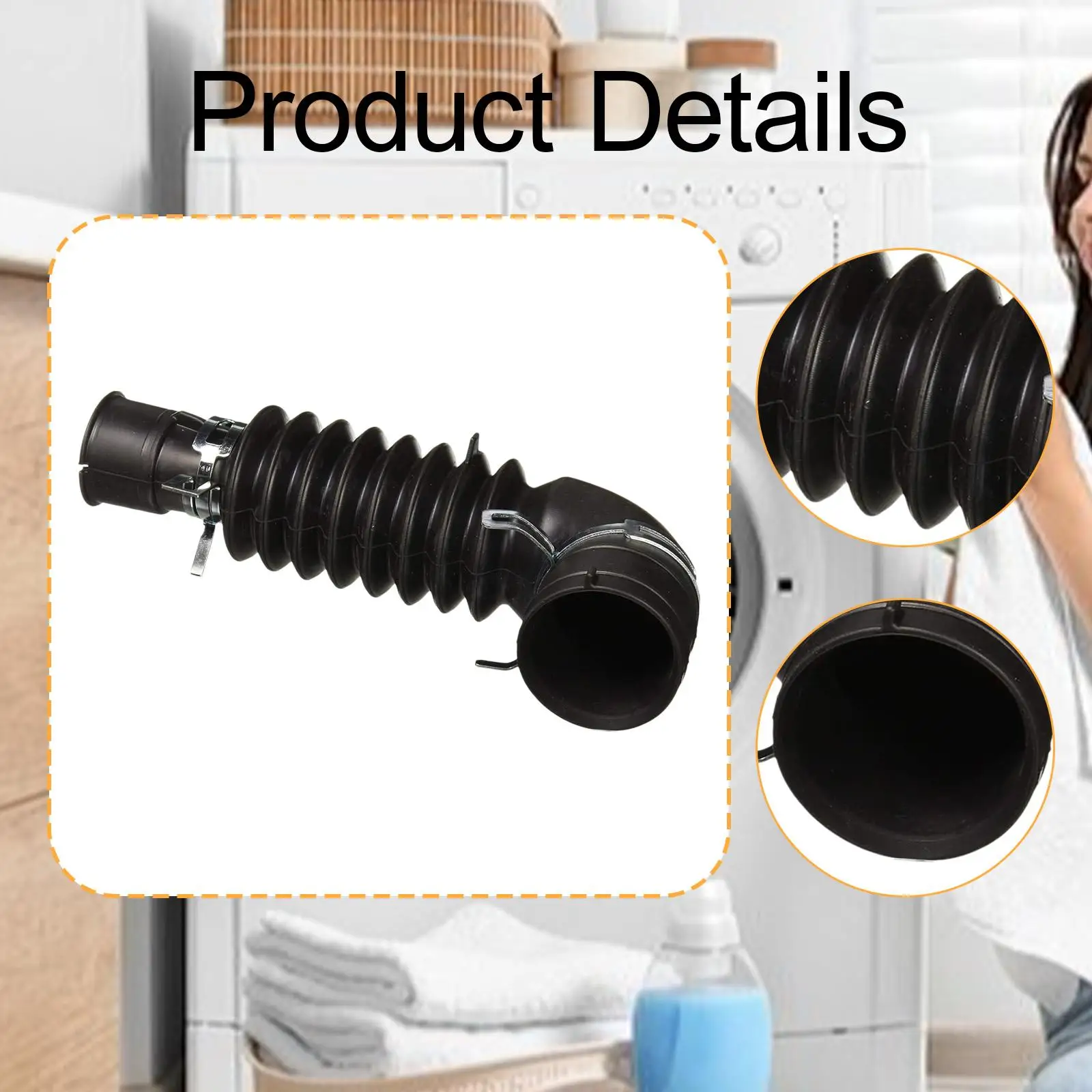 حوض الاستحمام إلى خرطوم المضخ DC97-21561A ملحقات مطاطية بديلة مقاومة للتآكل