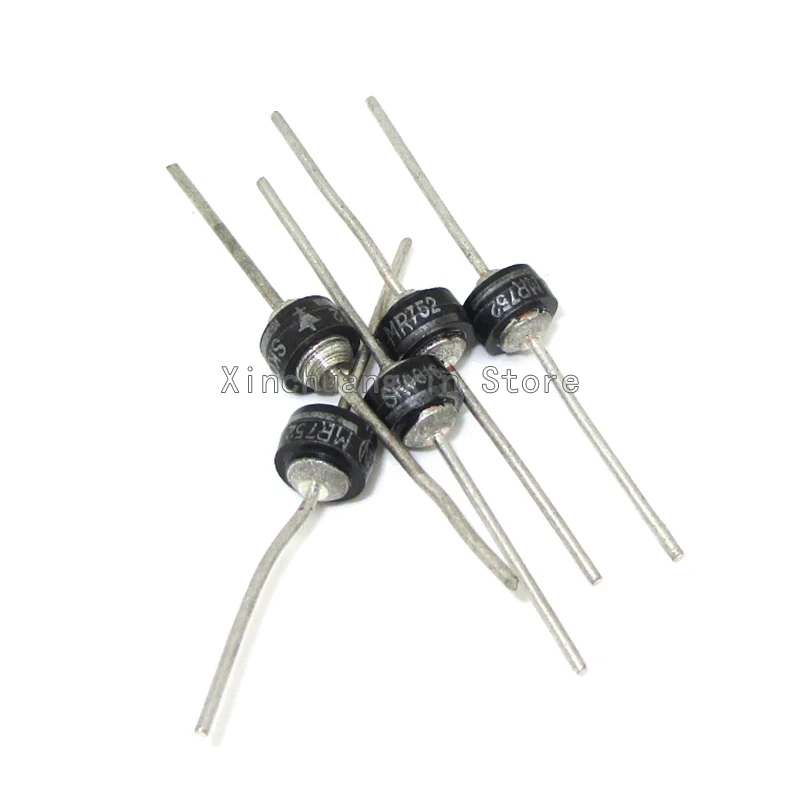 MR752 MR752G In-line axial vehicle diode 200V 6A high current lead-mounted rectifier