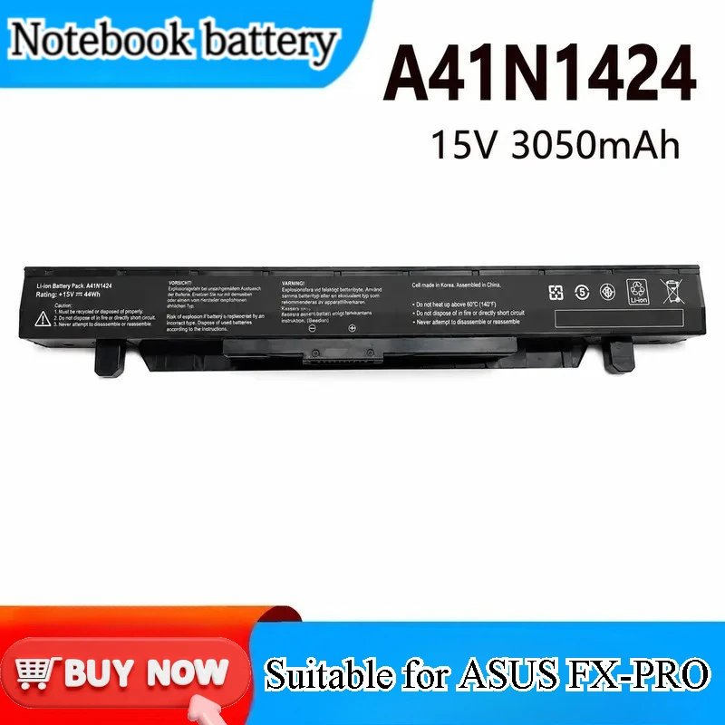 for ASUS FX-PRO PLUS ZX50J GL552J ZX50V FX51V A41N1424 Battery Replacement Laptop Internal Power Cell