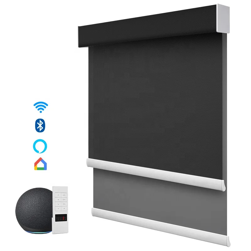 Blackout Roller Blinds Double Day and Night Blinds Full Blackout Roller Double Smart