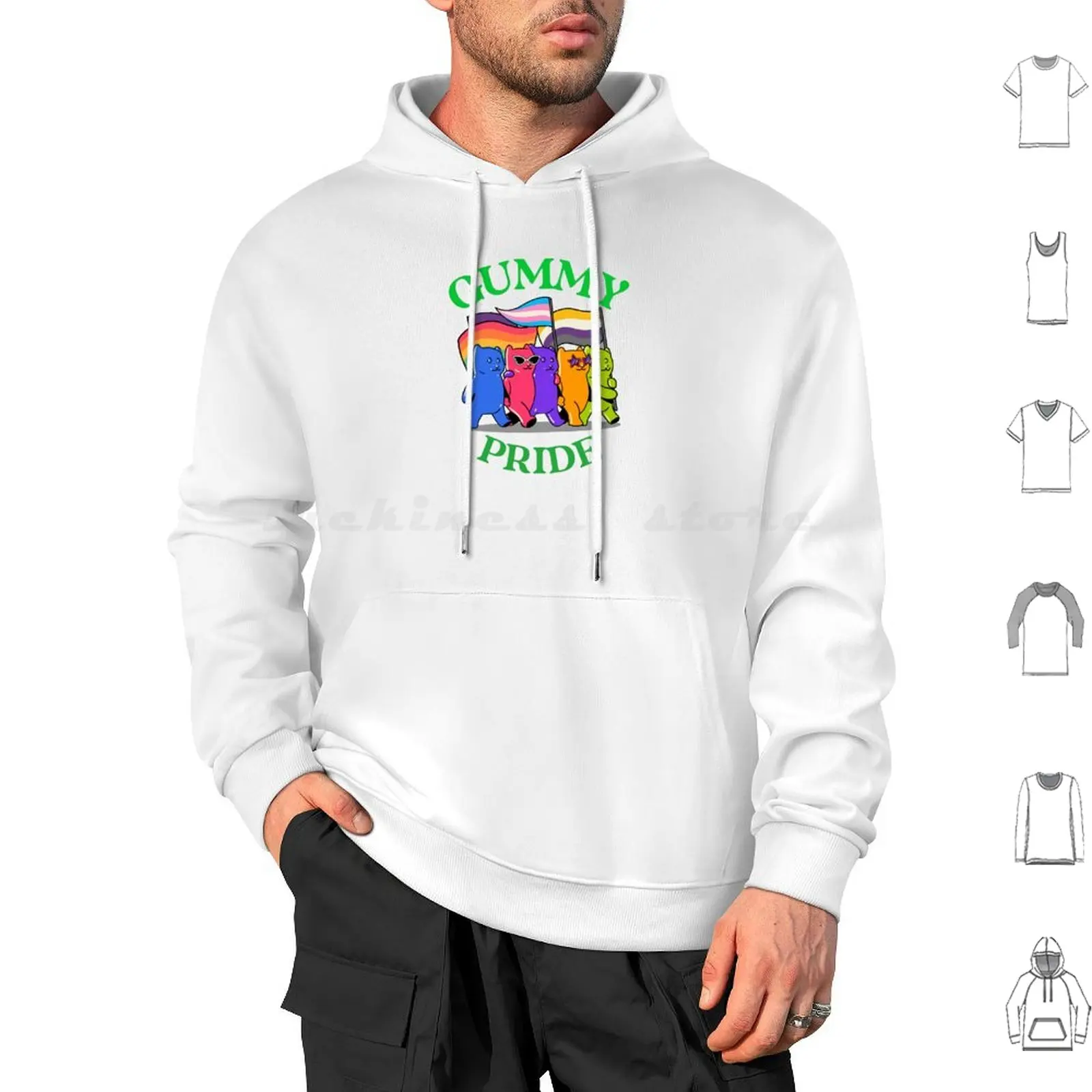 Gummy Bear Pride! Ice Breaker And For A Bit Of Fun And Playfulness. With A Hint Of Suggestiveness Hoodie Cotton Men Women Diy