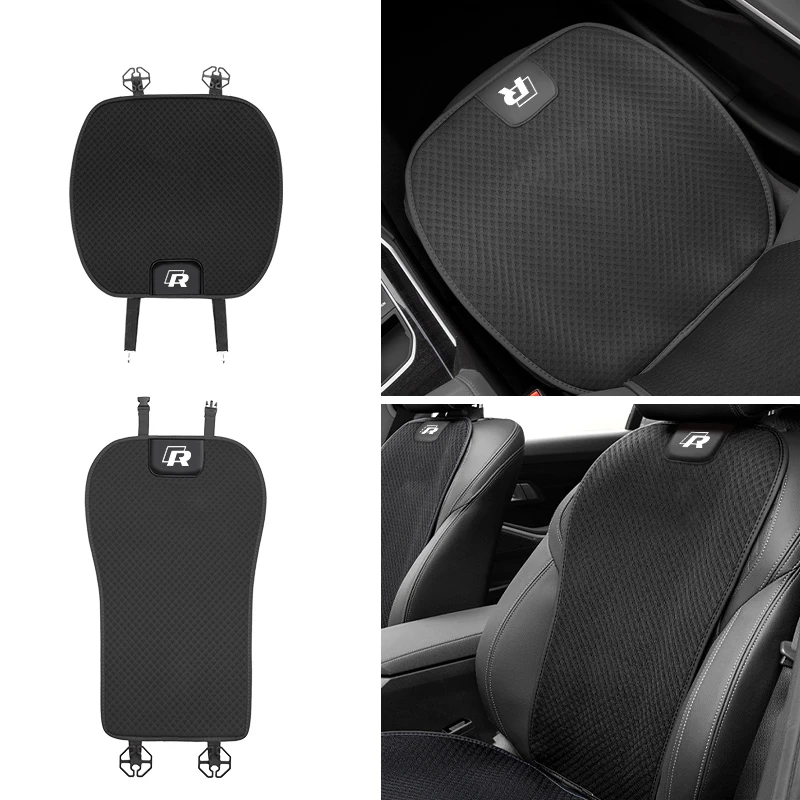 Car Ice Silk Seat Cover Front Rear Cushion Protector Pad For VW Scirocco Polo T5 Passat b6 Golf Tiguan Jetta T-ROC CC Beetle GTI