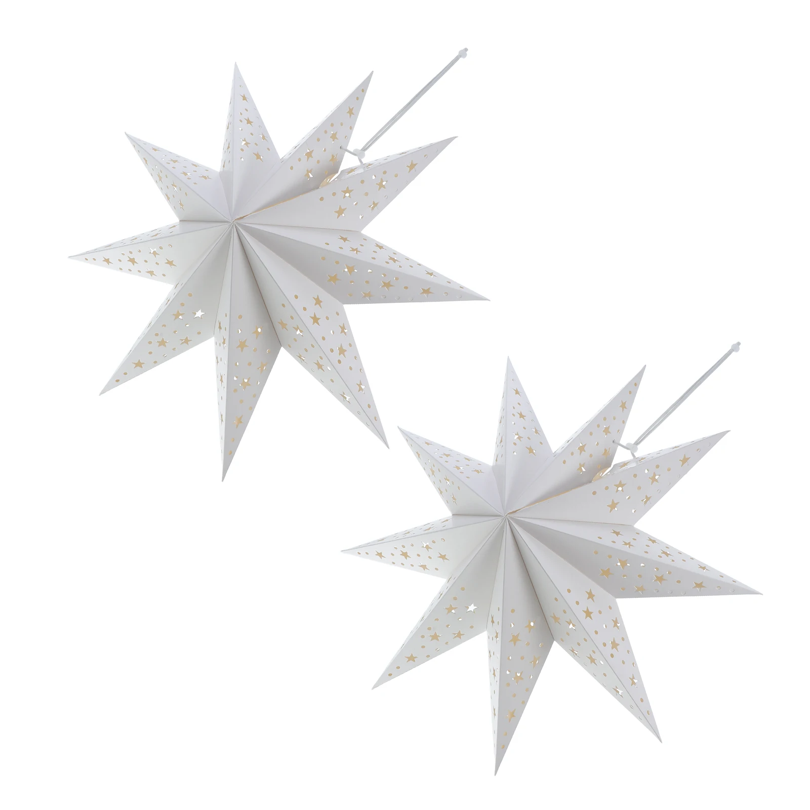 

2Pcs 3D Hollow Out Design Festival Decoration Wedding Party Festival Paper Lantern Christmas nament Lampshade