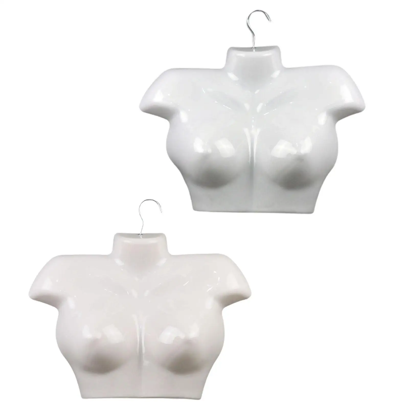 Female Manikin Female Dress Form Mannequin Body Torso Clothing Rack Ladies' Upper Torso Display Form for Jewelry Display