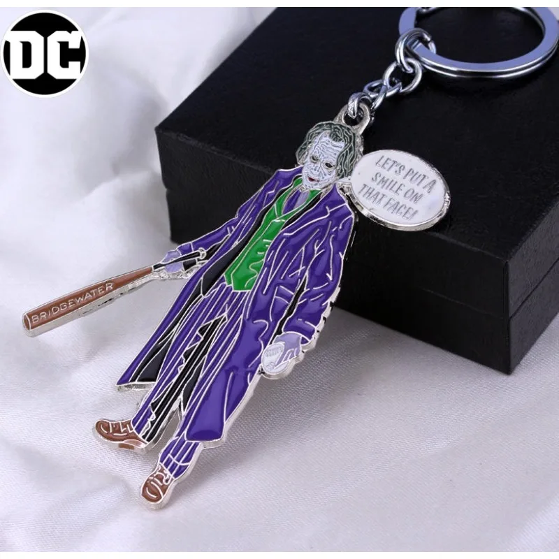 DC 애니메이션 캐릭터 주얼리 조커 키체인 남녀 가방 장식 패션 개성 트렌드 창의적이고 멋진 선물