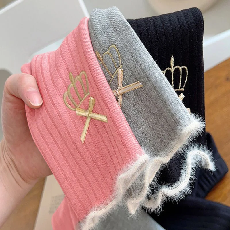 

2025 New Girls Leggings Autumn and Winter Children's Pants Nine-point Pants