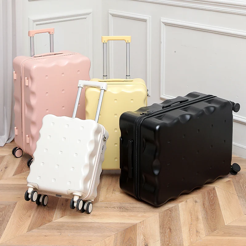 20-дюймовый чемодан на колесиках унисекс с разнонаправленными колесами, 26-дюймовый дорожный чемодан с кодовым замком, прочный чемодан для салона