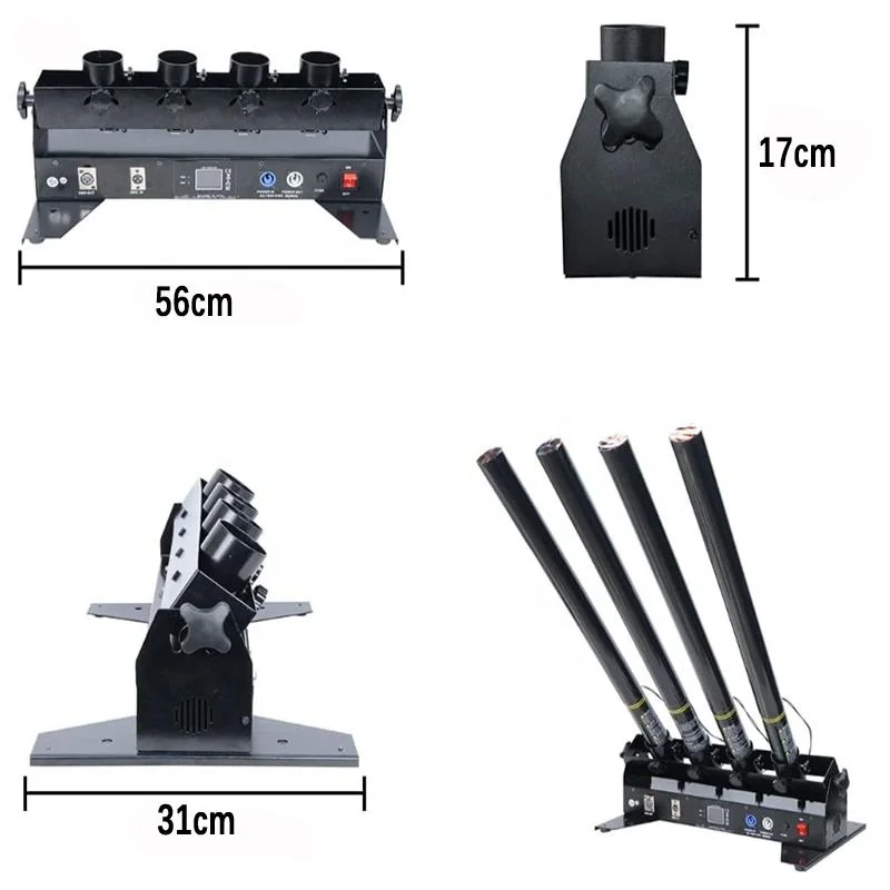 Form Poland Stage Confetti DJ Light Celebration Paper Cannon Streamer Launcher Machine DMX Remote Control Electric Paper Machine