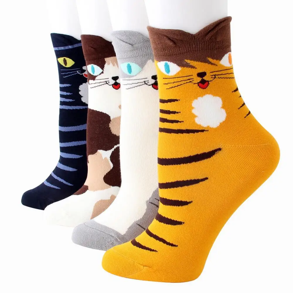 Socks Cartoon Set 5 Pack Cotton Combination Women Hosiery Apparel Wholesale Price