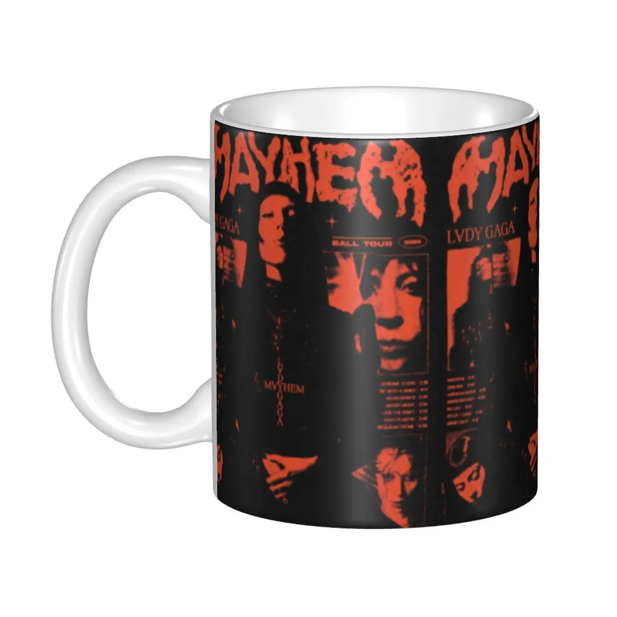 Personalized Lady Star Gaga Mayhem Coffee Mug DIY Album Music Ceramic Milk Tea Mug