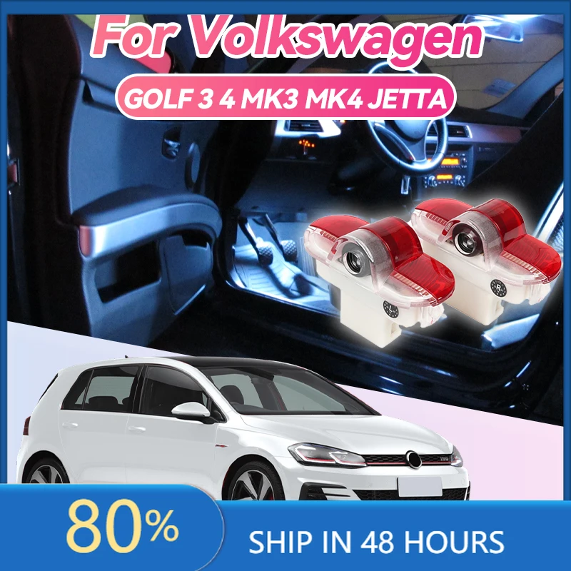 

Гольф Горячая для VOLKSWAGEN VW 2X НОВАЯ светодиодная дверь автомобиля Добро пожаловать Призрачная тень Предупреждающий свет Аксессуары для VW Golf 3 4 Mk3 Mk4 Jetta Tour