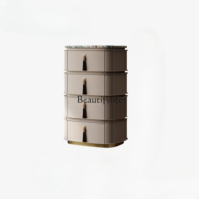 

Modern simple and stylish custom high-end bedroom storage drawer three five six bucket cabinet