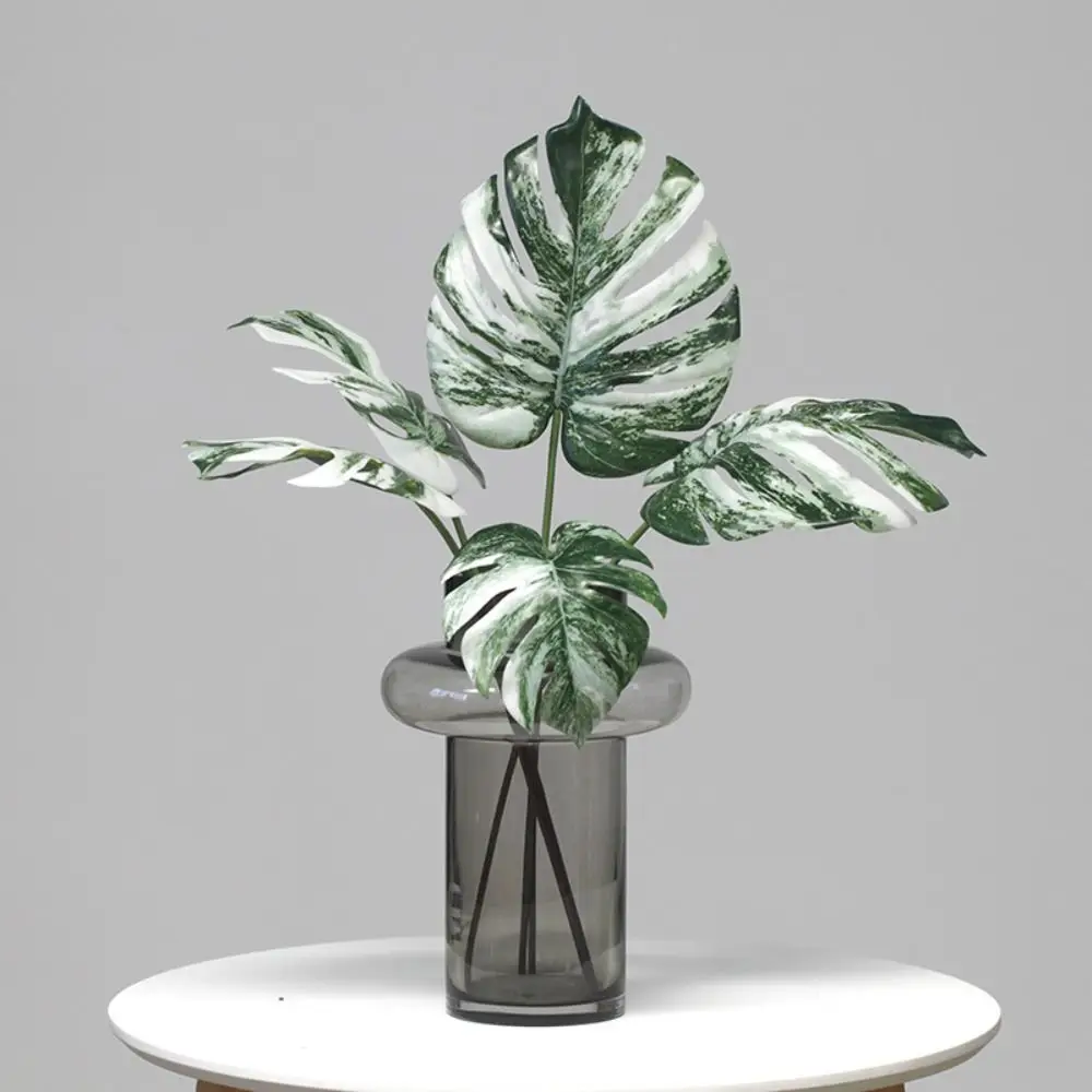 Large Artificial Tropical Palm Branches Tropical Plants Fern Plant Artificial Palm Tree Green Plastic Fake Palm Leaves Wedding