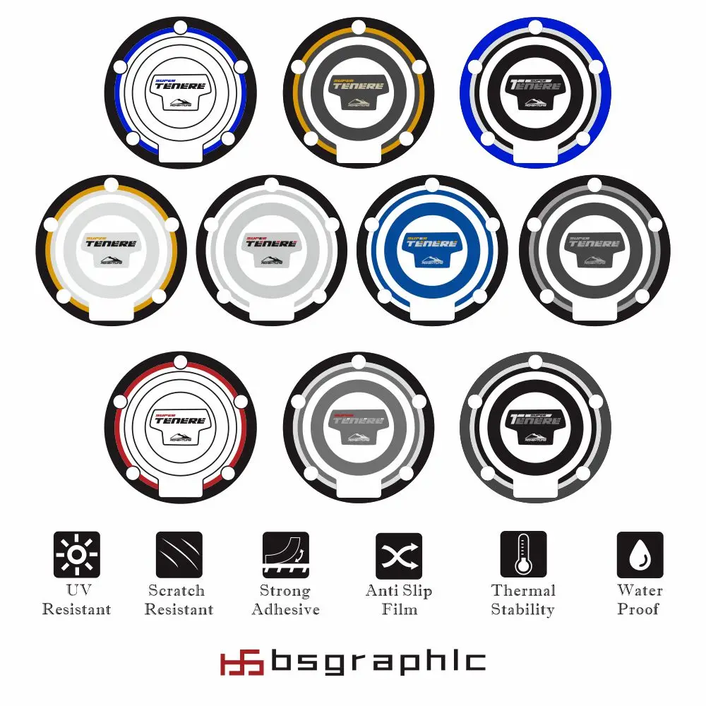 

Мотоциклетная крышка топливного бака, противоскользящая наклейка, защита от декоративных крышек для YAMAHA Super Ténéré tenere 2010-2020 19 18 17 16 15