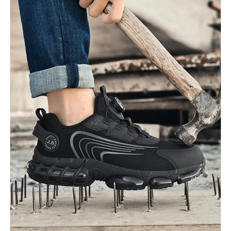 

Safety work shoes, puncture-proof and impact-resistant casual sports shoes, men's protective work shoes, men's large size