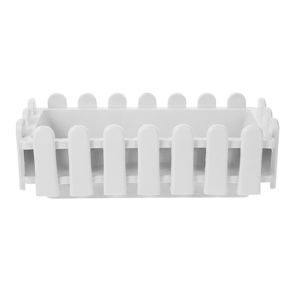 

Flower Pot Fence Pickets Outdoor Small Christmas Tree Fences Pp Planter Garden Courtyard Decoration