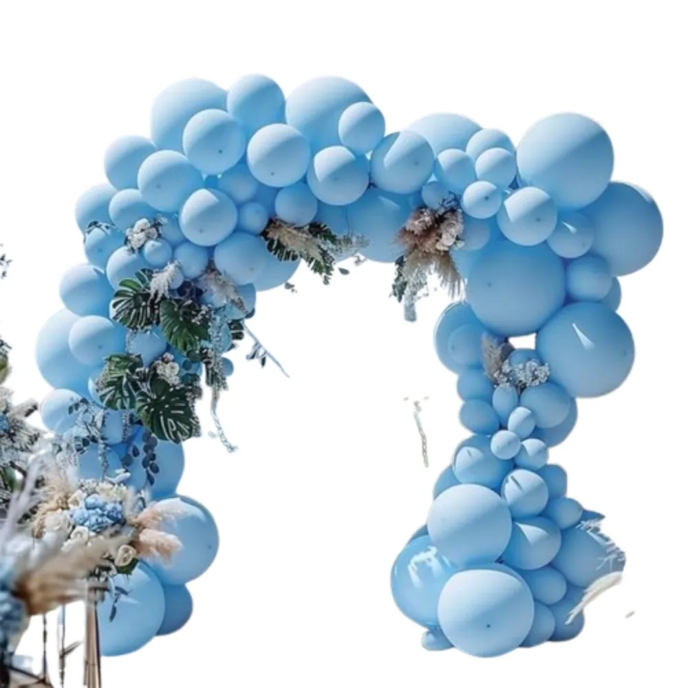 بالونات زرقاء على الطراز البوهيمي لتزيين الحفلات ، 80 ، متوفرة بأحجام مختلفة ، للجنسين ، وعيد الميلاد ، ودش الطفل ، وحفلات الزفاف