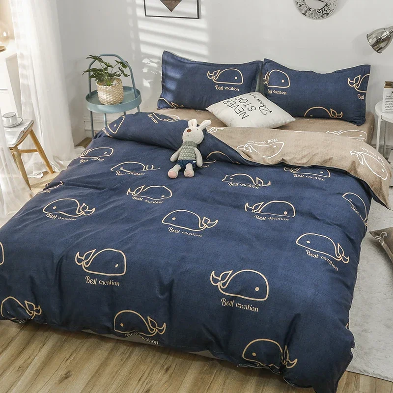 

4-piece bedding set comforter set Soft and comfortable for be suited to four seasons Suitable for the room dormitory