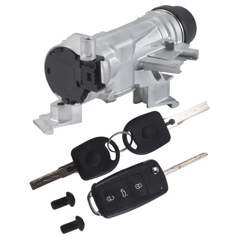 Ignition Switch Lock Cylinder Assembly With Remote Control Key For VW Passat 2012-2019 1K0905851B, ILA740