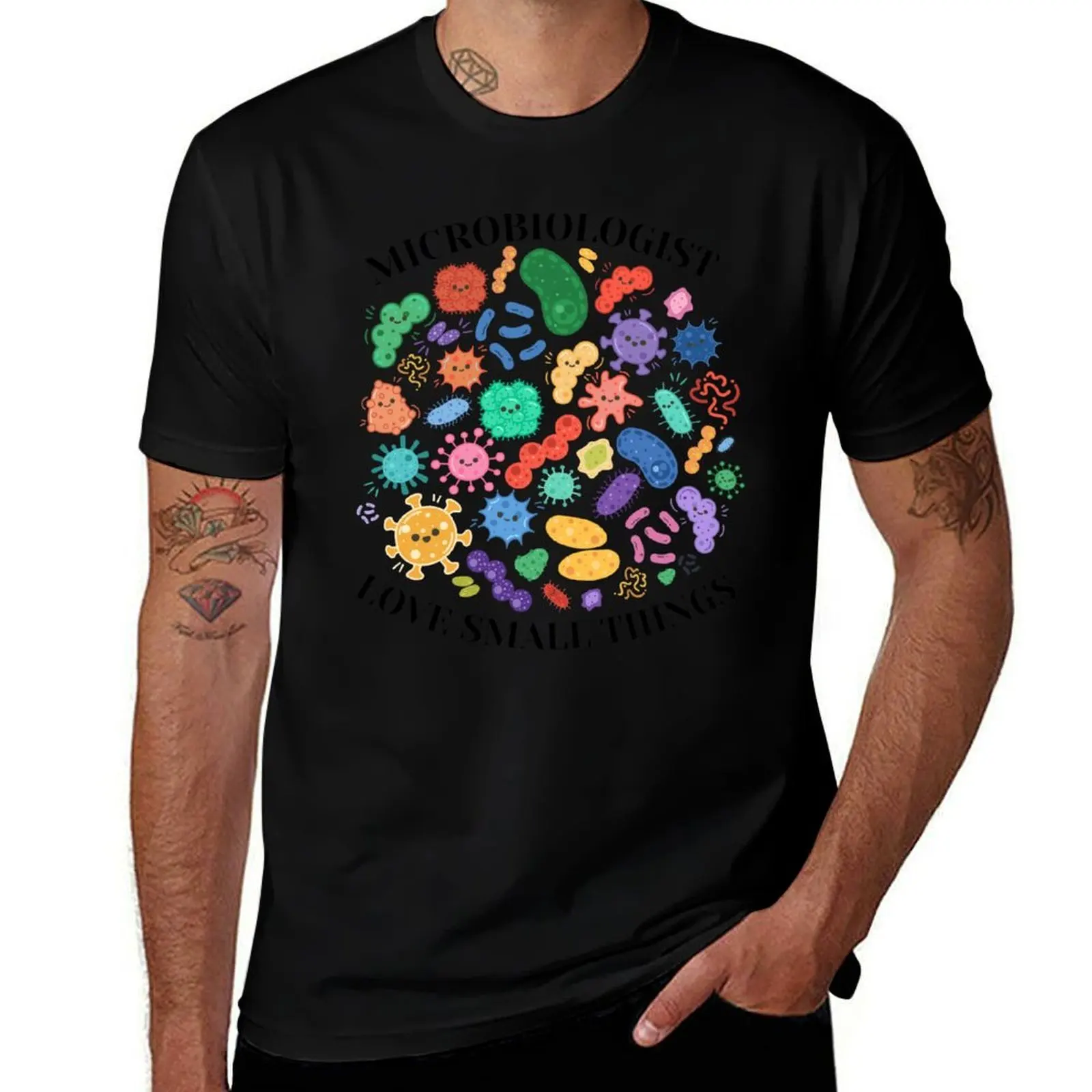 microbiologist love small things T-Shirt Comfortable Daily Wear Tee T-Shirt