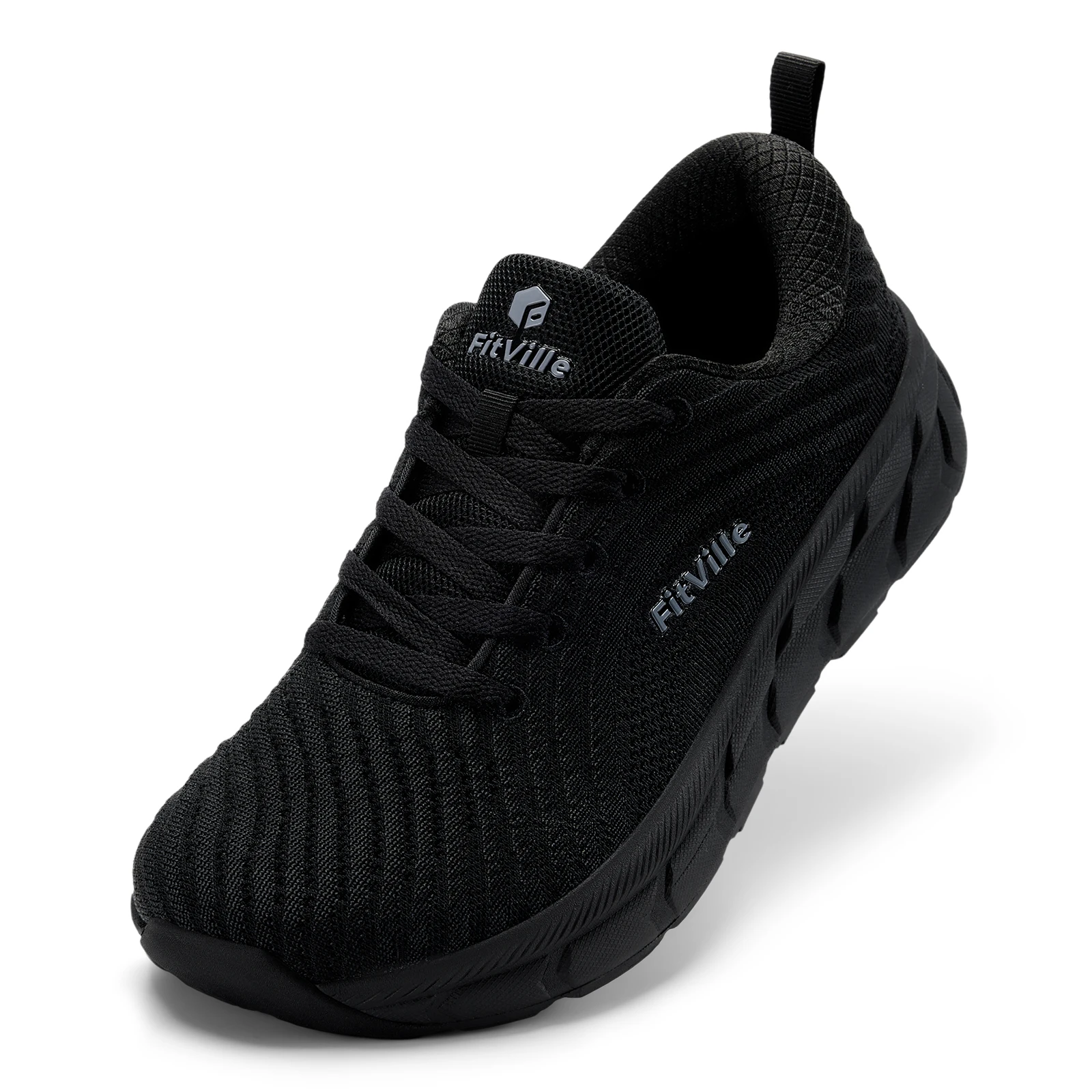FitVille Wide Toe Box Shoes for Men Cushioned Well Extra Wide Width Shoes Non Slip Wide Lightweight Breathable Running Shoes