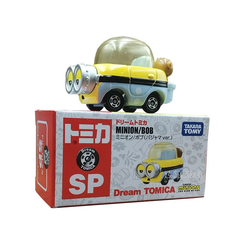 TOMY Modello in lega Giocattolo Veicolo da gioco R01 Cattivissimo Me Grinch Astronave Giallo Ragazzo Giocattolo in movimento Set di binari per auto Non radiocomandato