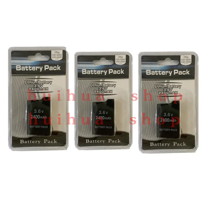 PSP Batteries 3.6V 2400mah Li-ion Rechargeable Battery for Portable Gamepad PSP Accessories Sony PSP2000 PSP3000 PlayStation