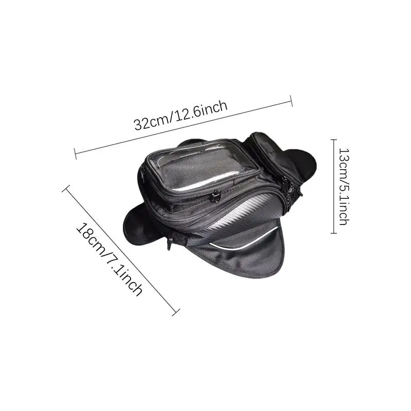 

Tank Bag For Motorcycle Water Resistant Motorbike Tank Organizer Super Strong Magnetic Motorcycle Multifunctional Motorbike
