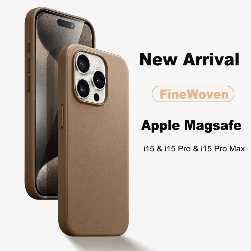 FineWoven Cover For Apple 15 Pro Max Case Magsafe Case For iPhone 15Pro 15 Plus Case Wireless Charging Magnetic Protect Cover