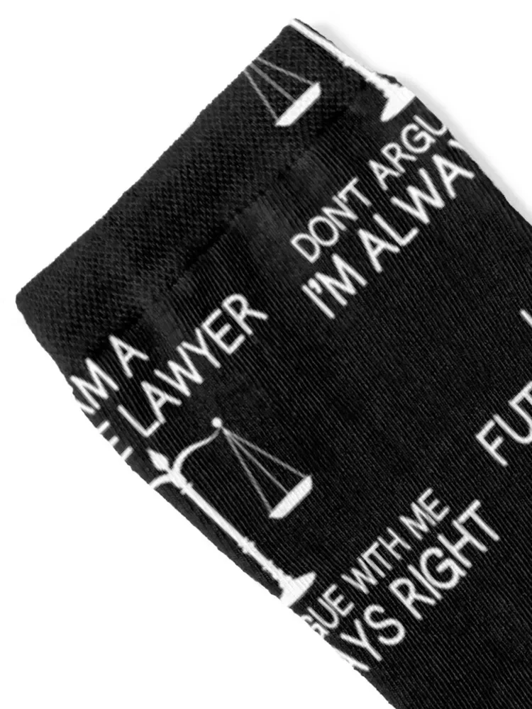 I Am A Future Lawyer Don't Argue With Me I'm Always Right Socks man retro Non-slip Socks For Women Men's