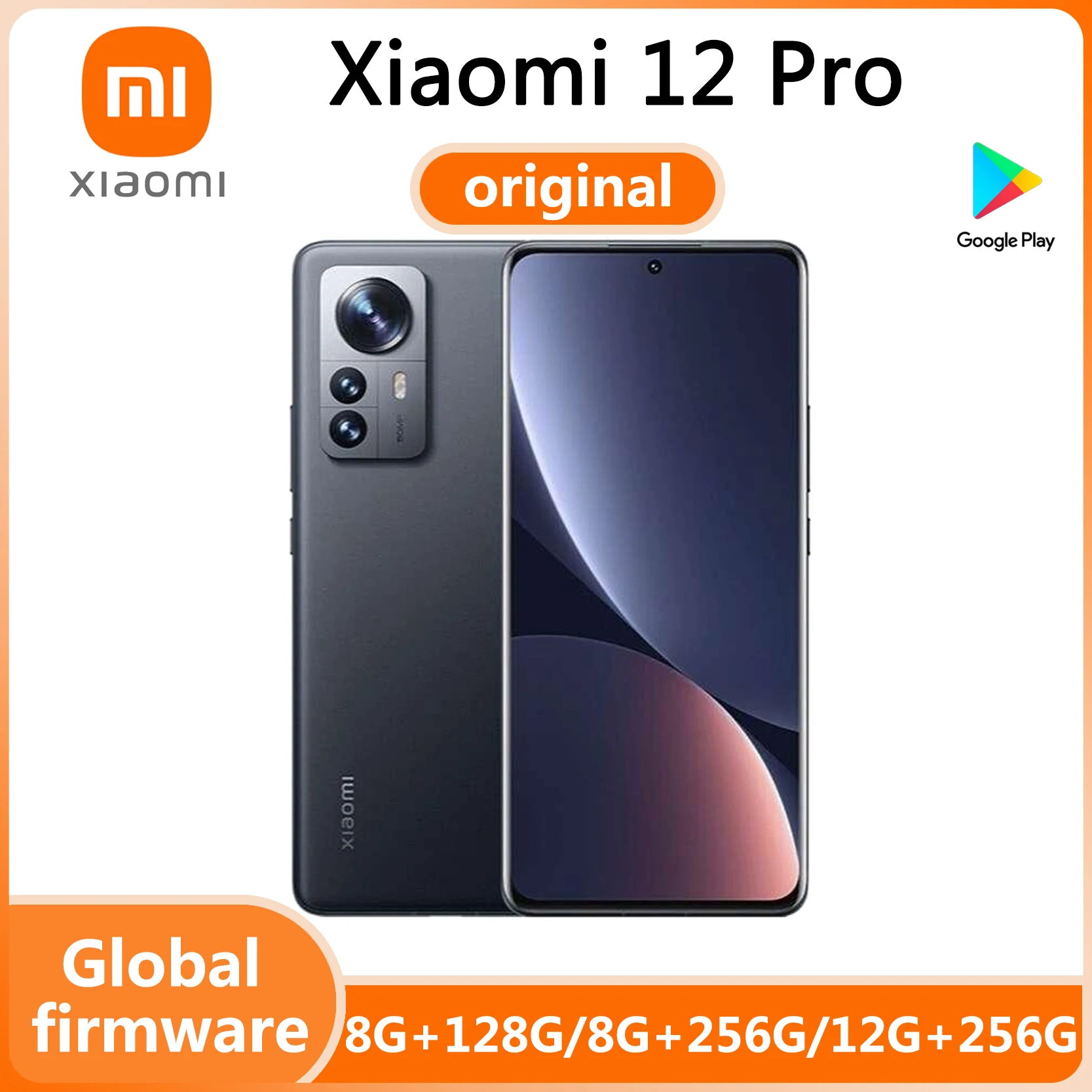 البرامج الثابتة العالمية Xiaomi 12 Pro 5G الذكية 120W Snapdragon 8Gen1 50MP 3200x1440px Android 6.73 "لاسلكي (عكسي لاسلكي)