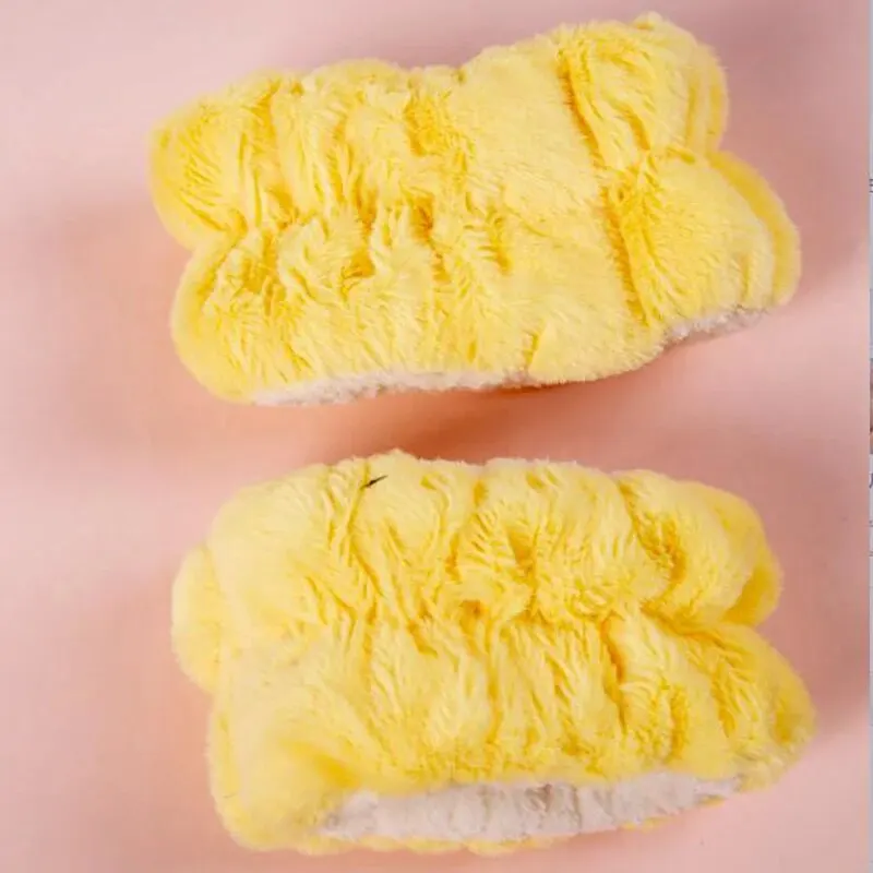 3pcs/set of Autumn and Winter Super Cute Super Cute Yellow Chicken Plush Hair Band Wash Face Pressure Hair Band for Daily Life