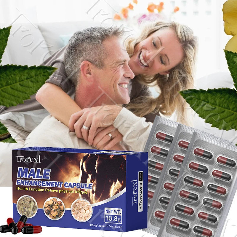 Epimedium Capsules for Men, Blood Flow Booster, Morning Power Pills, Male Enhancing Endurance Supplements
