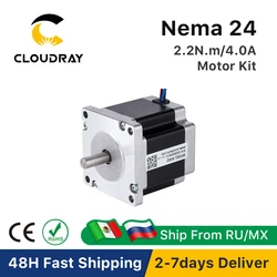 Nema 24 Stepper Motor Kit 2 Phase 2.2N.m 4A Stepper Motor 18-50VAC Driver for CNC Kit Engraving Milling Machine