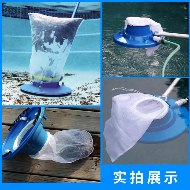 Vacuum Cleaner Robot with Mesh Bag Underwater Cleaning Tool Pool Cleaning Vacuum Cleaner Suction Head for Swimming Pools