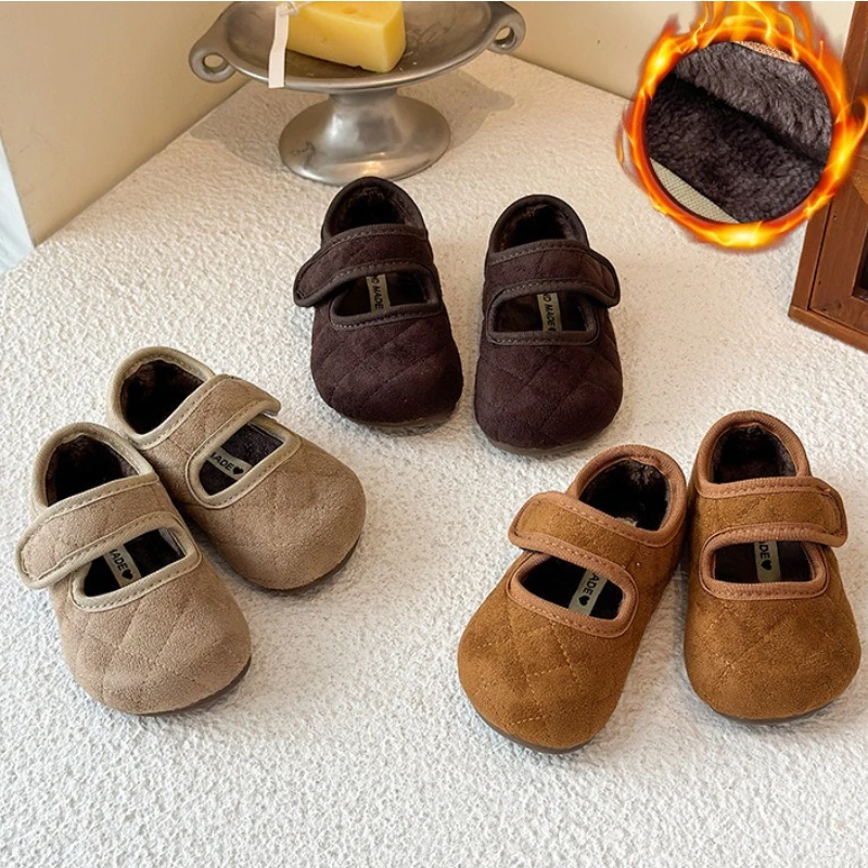 

Girl loafers2026newKorean version simple child flatsole singleshoe retrogirl anti slip partyshoechild casual walking leathershoe