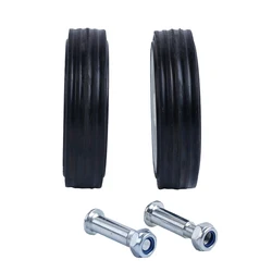 2pcs Air Compressor Accessories Caster Wheels 5 6Inch Shock Absorption Non-Slip Silent Plastic Caster Wheels Air Tools Parts