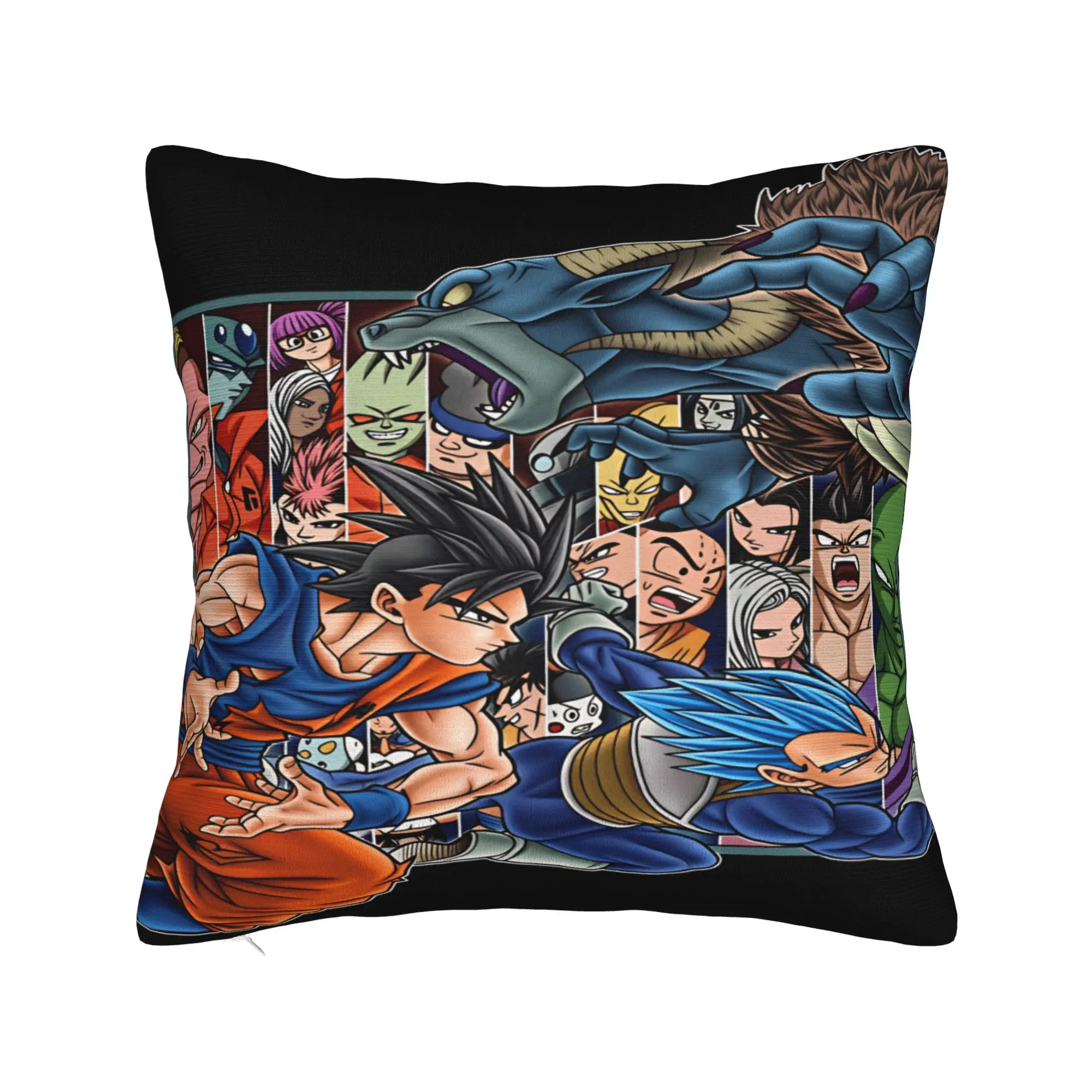 Pillow Cover D-Dragon Anime  Retro Trendy Pillow Case For Sofa Bedroom Home Decor Pillowcases