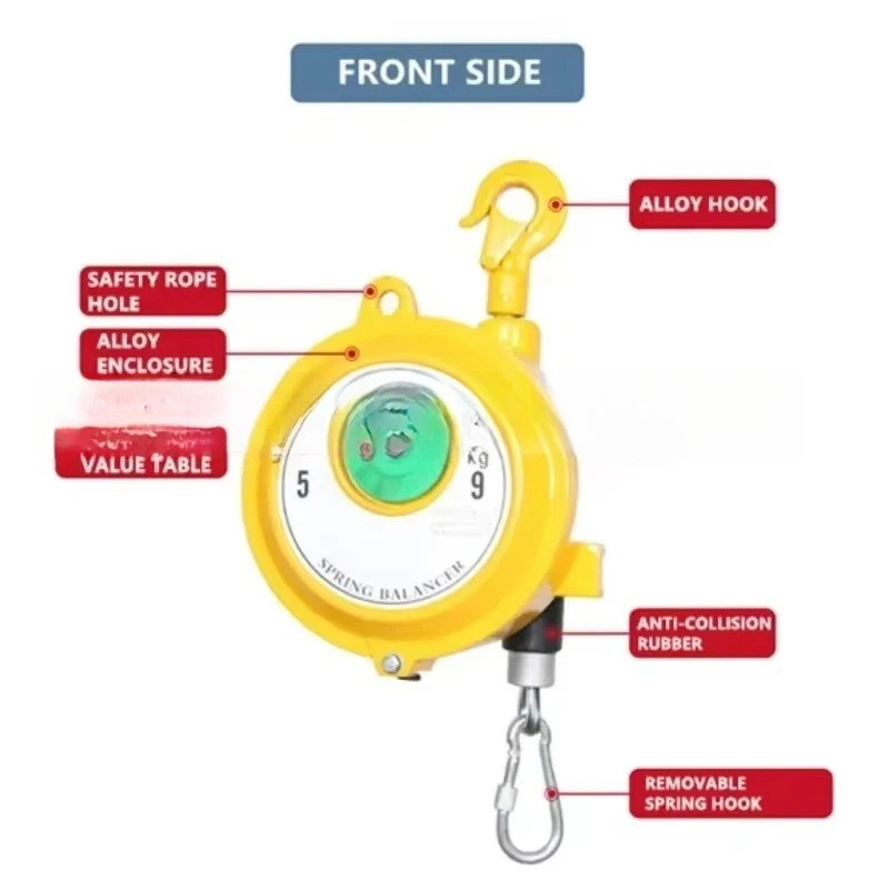 ENDO EW-22 Spring Balancer 15-22kg Retractable Tool Holder Screwdriver Hanger 1.5m Steel Wire Rope Industrial Suspension Balance
