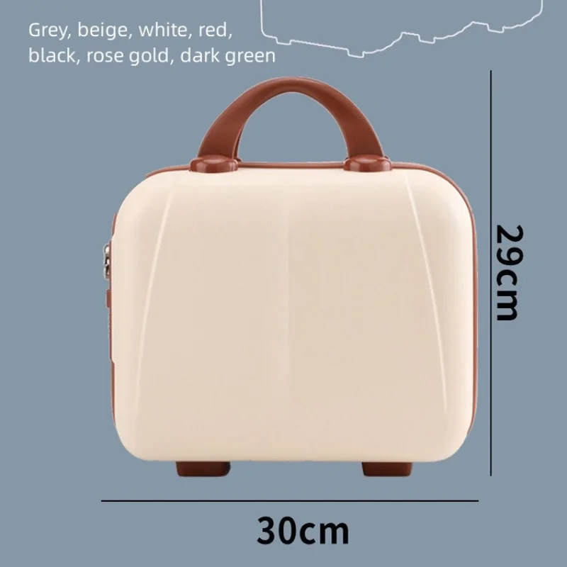 Imagem -06 - Mala de Mão Portátil com Senha de Bloqueio Bolsa de Armazenamento de Maquiagem Bagagem de Embarque Case Organizador Travel Cosmetic Box Festival Gift