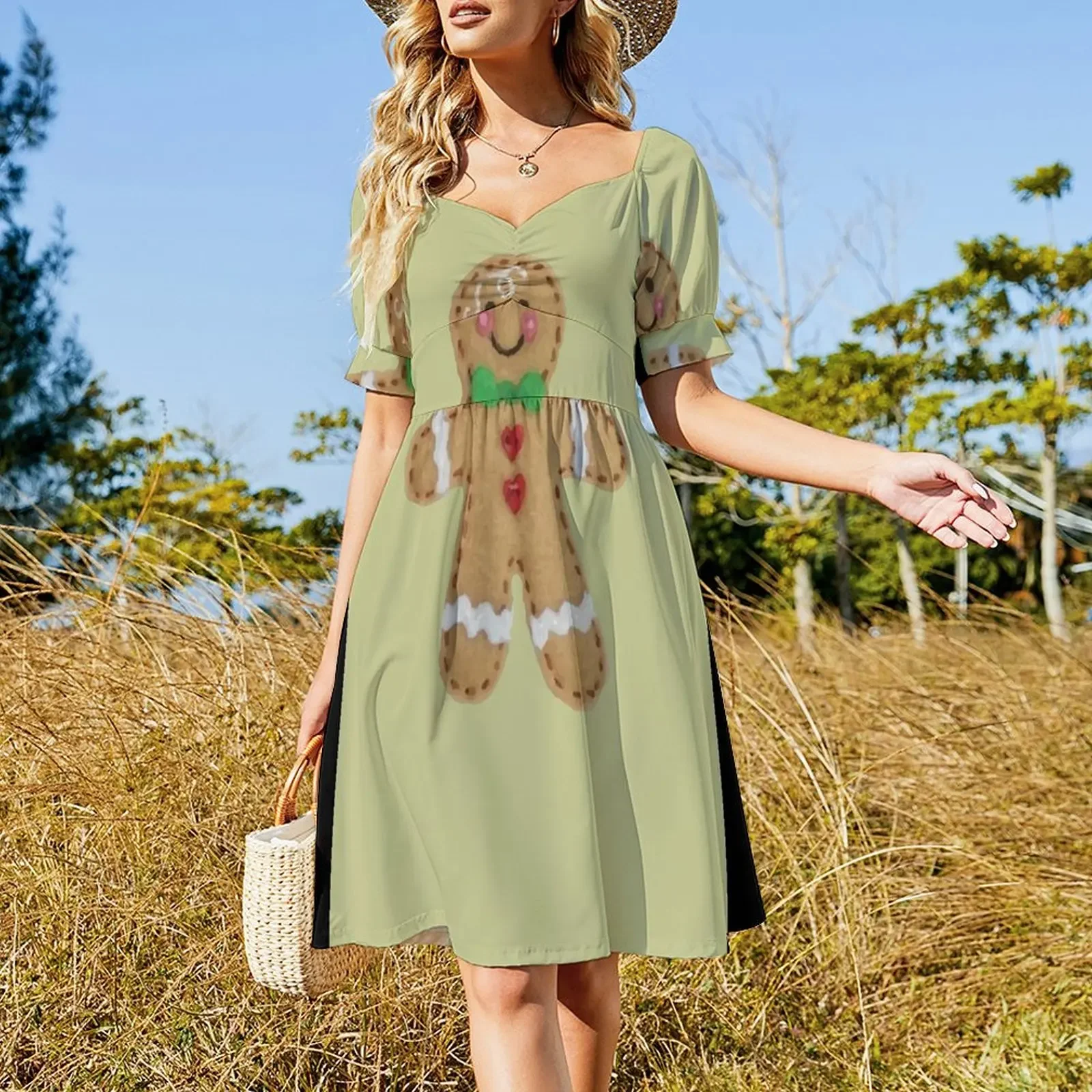 Gingerbread Man Sleeveless Dress Summer dresses for women Dress women dresses with long sleeves Dress